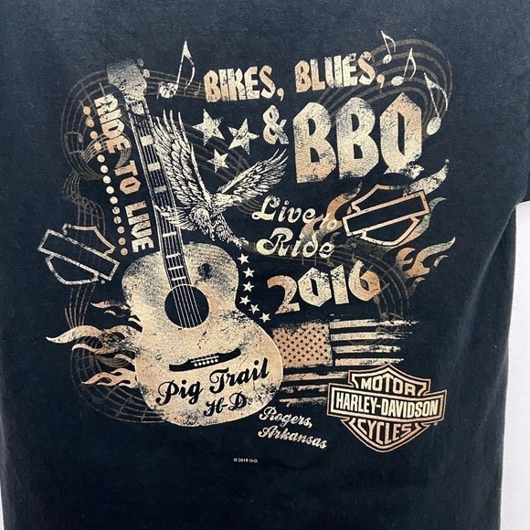 HARLEY DAVIDSON | Bikers To The Bone Skeleton Tee - Picture 4 of 11